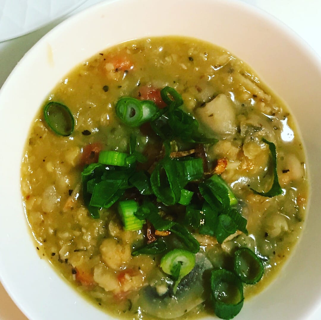 Easy and Quick Chickpea Soup on a Cold Winter's Day