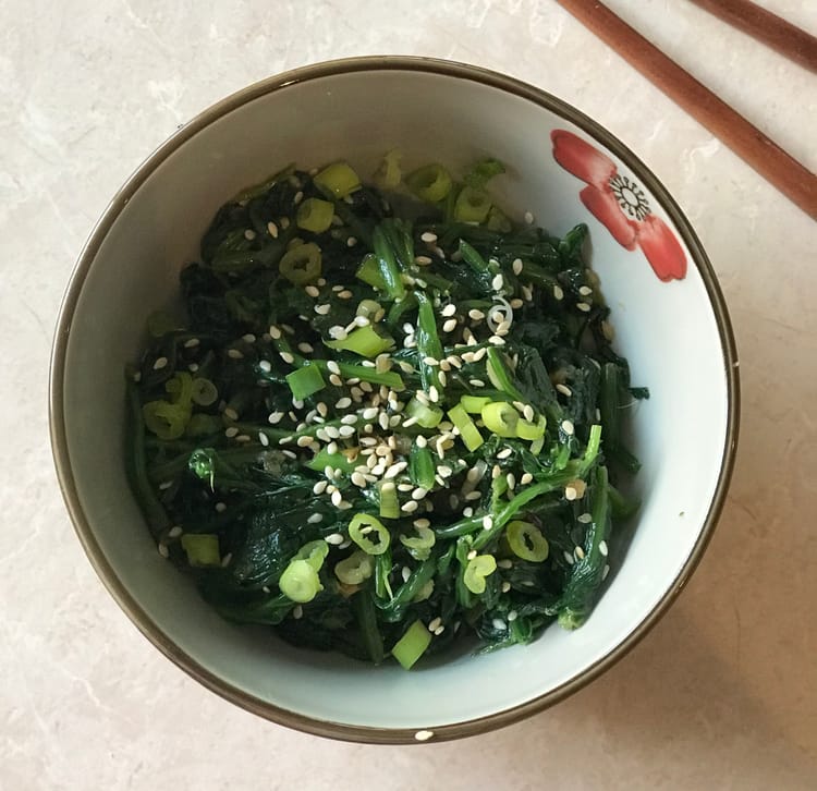 Korean Spinach (Sigeumchi-namul)