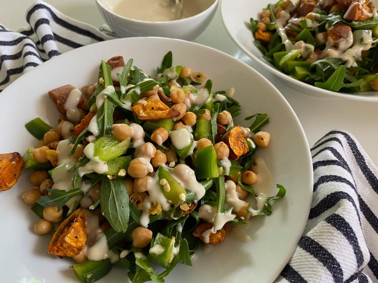 Chickpea, Sweet Potato and Rocket Salad