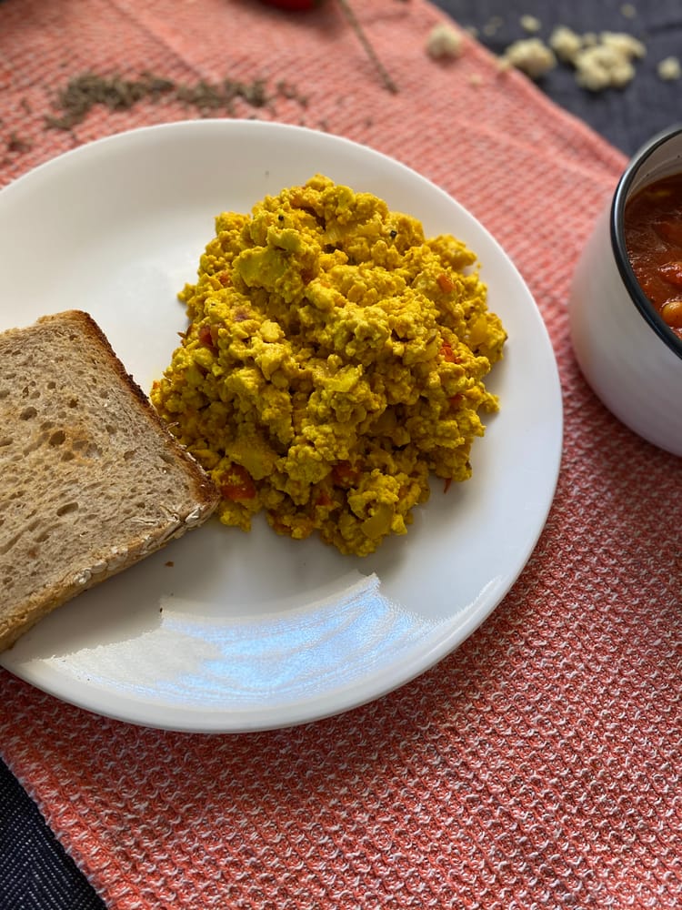 Indian Style Tofu Scramble