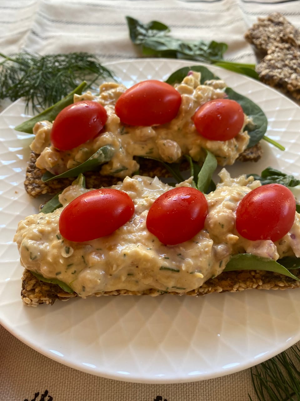 Super Easy Chickpea Tuna Sandwich